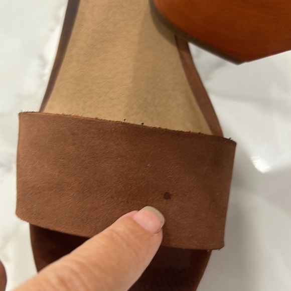 Lucky Brand Brown Platform Heels. Size 9M - Picture 7 of 11